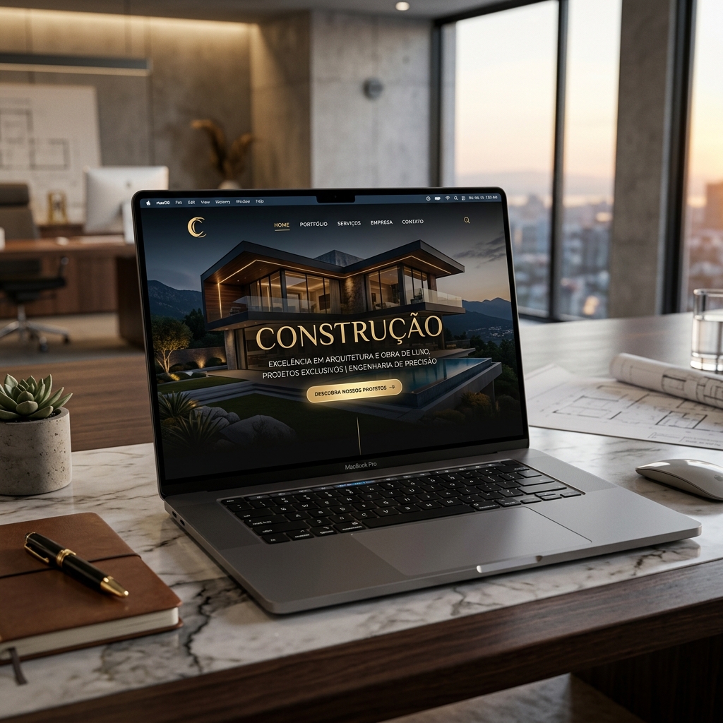 Site de Construção em Portátil